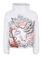Topman Mens White Topman Design Seagull Print Puffer Jacket