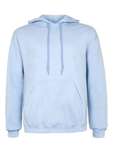 Topman Mens Blue Oversized Hoodie