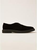 Topman Mens Black Suede Dray Derby Shoes