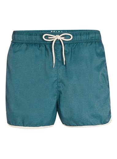 Topman Mens Selected Homme Blue Short Length Swim Shorts