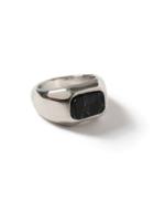 Topman Mens Silver Look Semi Precious Rectangle Ring*