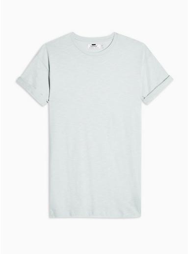 Topman Mens Blue Slub T-shirt