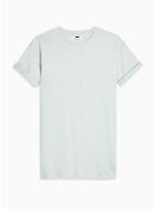 Topman Mens Blue Slub T-shirt