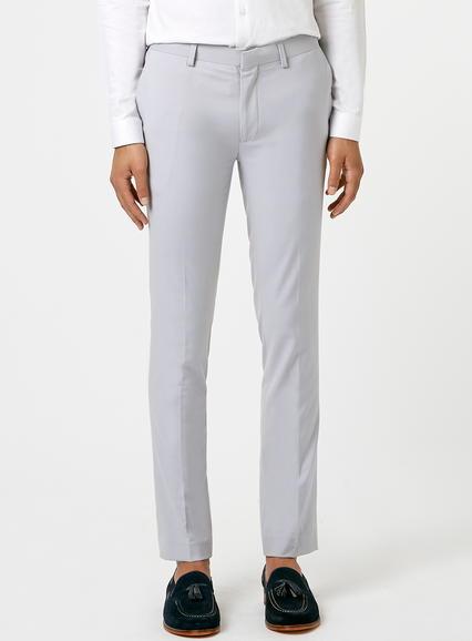 Topman Mens Light Grey Ultra Skinny Fit Suit Pants