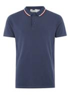 Topman Mens Stone Blue Muscle Fit Polo