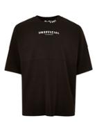 Topman Mens Black 'unofficial' T-shirt