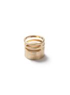 Topman Mens Gold Look Spiral Cut Out Ring*
