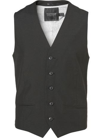 Black 5 Button Vest