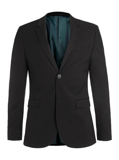 Topman Mens Black Super Skinny Fit Suit Jacket