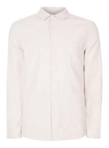Topman Mens Ltd Pink Pilled Fabric Shirt