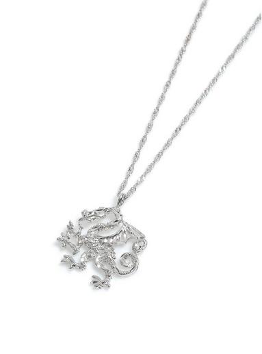 Topman Mens Silver Dragon Necklace*