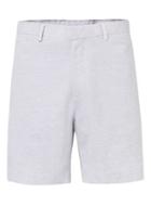 Topman Mens Light Grey Seersucker Textured Formal Shorts