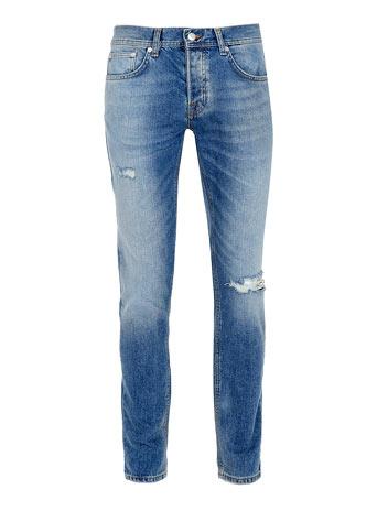 Light Wash Ripped Skinny Jeans