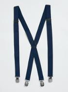 Topman Mens Blue Navy Skinny Suspenders