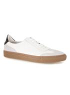 Topman Mens White Leather And Suede Retro Sneakers