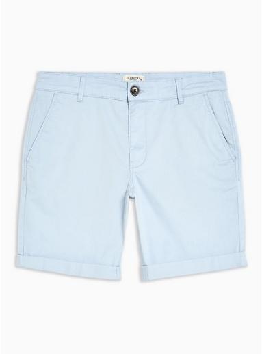 Selected Homme Mens Selected Homme Light Blue Organic Cotton Shorts