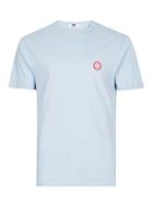 Topman Mens Blue No Worries Badged T-shirt