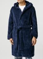 Topman Mens Blue Navy Dressing Gown