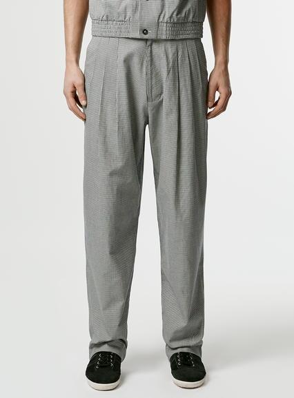 Topman Mens Mid Grey Topman Design Houndstooth Smart Pants