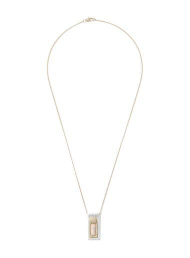 Topman Mens Blue Brushed Tag Necklace*