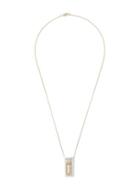 Topman Mens Blue Brushed Tag Necklace*