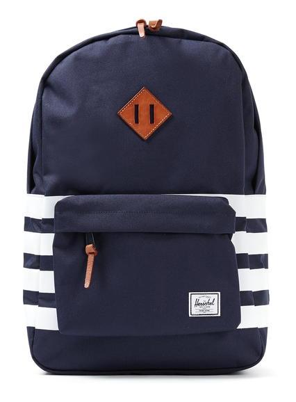 Topman Mens Blue Herschel Navy Stripe Backpack