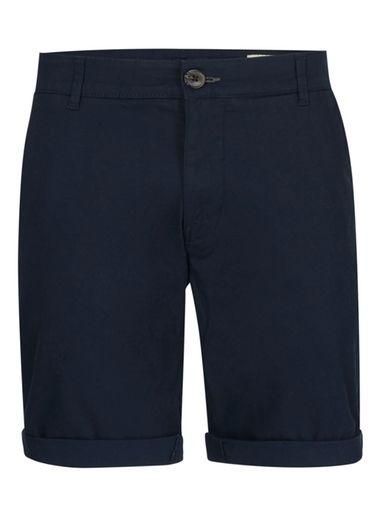 Topman Mens Blue Selected Homme Navy Slim Chino Shorts