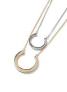 Topman Mens Silver And Gold Look Multirow Hoop Necklace*