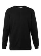 Topman Mens Black Fixed Hem Longline Sweatshirt