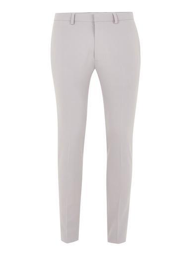 Topman Mens Mid Grey Light Grey Spray On Suit Pants