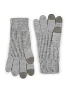 Topman Mens Light Grey Touchscreen Gloves
