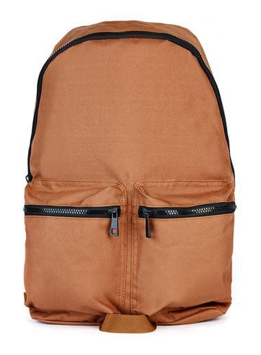 Topman Mens Black Tobacco Nylon Backpack