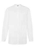 Topman Mens Lux White Stand Collar Shirt