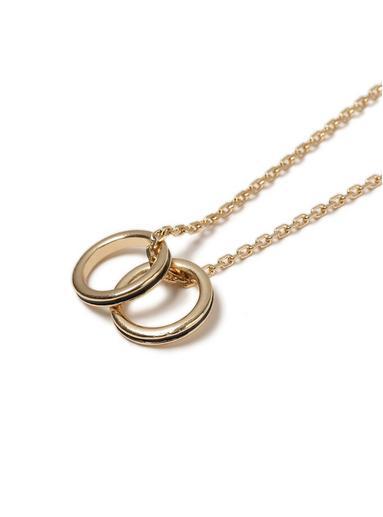 Topman Mens Black Gold Ring Necklace*