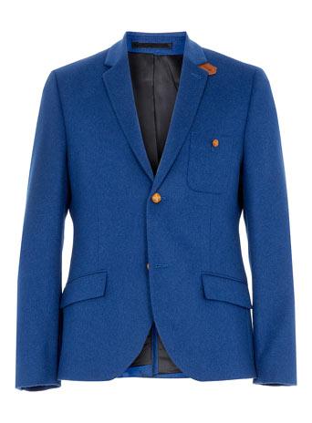 Cobalt Blue Flannel Heritage Blazer