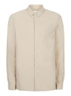 Topman Mens Ltd Stone Linen Shirt