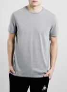 Topman Mens Mid Grey Grey Marl Slim Fit T-shirt