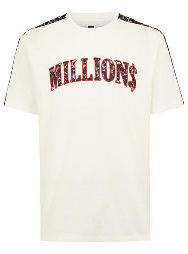 Topman Mens Cream 'millions' Slogan T-shirt