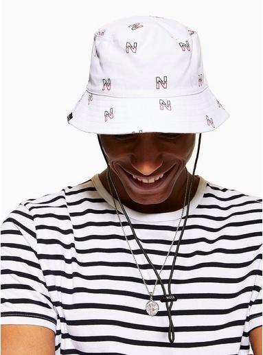 Nicce Mens Multi Nicce Red, White And Navy Bucket Hat