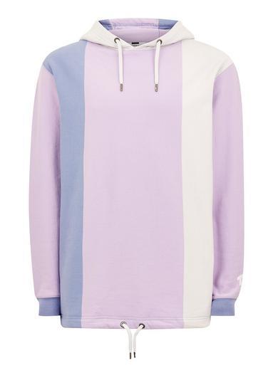 Topman Mens Purple Vertical Stripe Hoodie