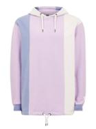 Topman Mens Purple Vertical Stripe Hoodie
