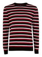 Topman Mens Red Fine Stripe Jumper