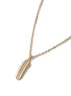 Topman Mens Gold Feather Necklace*