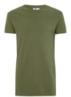 Topman Mens Khaki Muscle Longline T-shirt