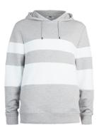 Topman Mens Grey And White Panelled Classic Fit Hoodie