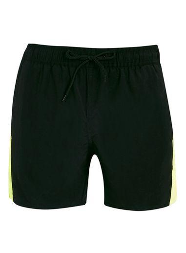 Topman Mens Black Mesh Side Panel Shorts