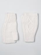 Topman Mens Cream Ecru Cable Hand Warmers