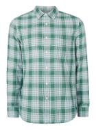 Topman Mens Forest Green Check Casual Shirt