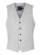 Topman Mens Light Blue Skinny Fit Suit Vest