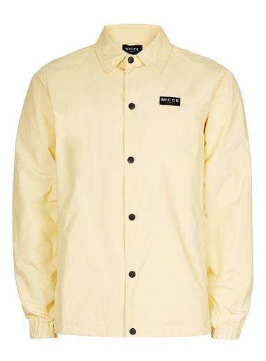 Topman Mens Nicce Pale Yellow Coach Jacket
